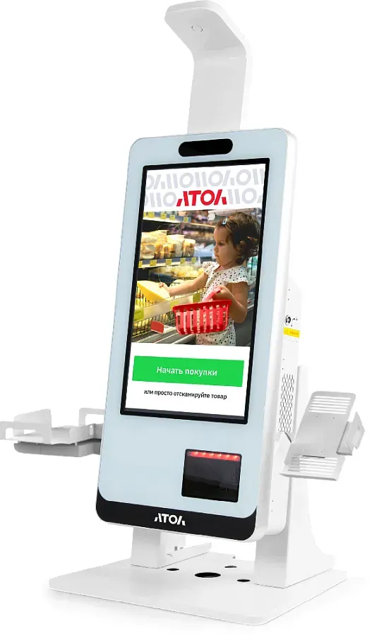 Касса самообслуживания АТОЛ КСО 4210 (21,5", i5-1135G7, SSD, 4/128GB), Wi-Fi, Windows, Frontol, 72CJ, Ind., Кр. пин-пад, Кр. ФР