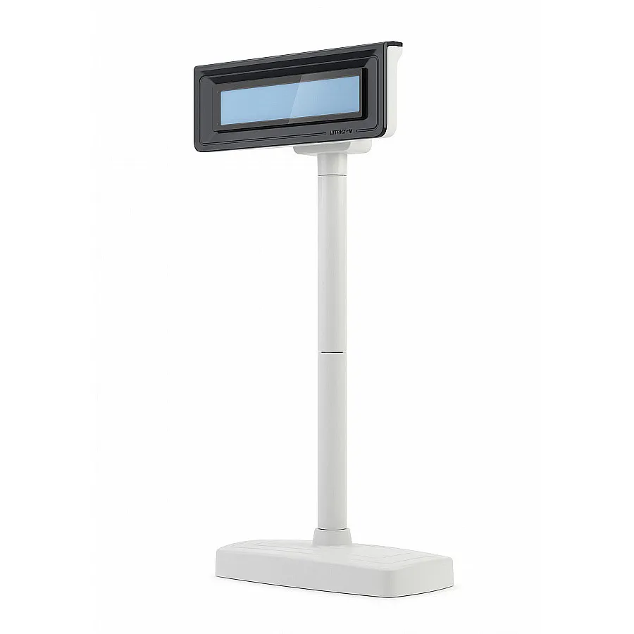 Дисплей покупателя ШТРИХ-Т D3 (USB/RS232, LCD 2x20) белый, темно серая рамка